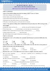 Đề thi giữa kì 1 Tiếng Anh 9 English Discovery - Đề số 4